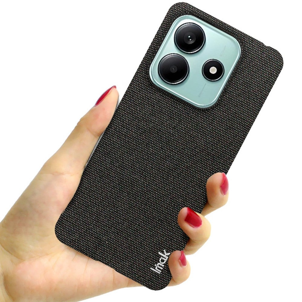 IMAK Ruiyi Series for Xiaomi Poco M7 Pro 5G / Redmi Note 14 5G Case Fabric Texture Leather+PC Phone Back Cover