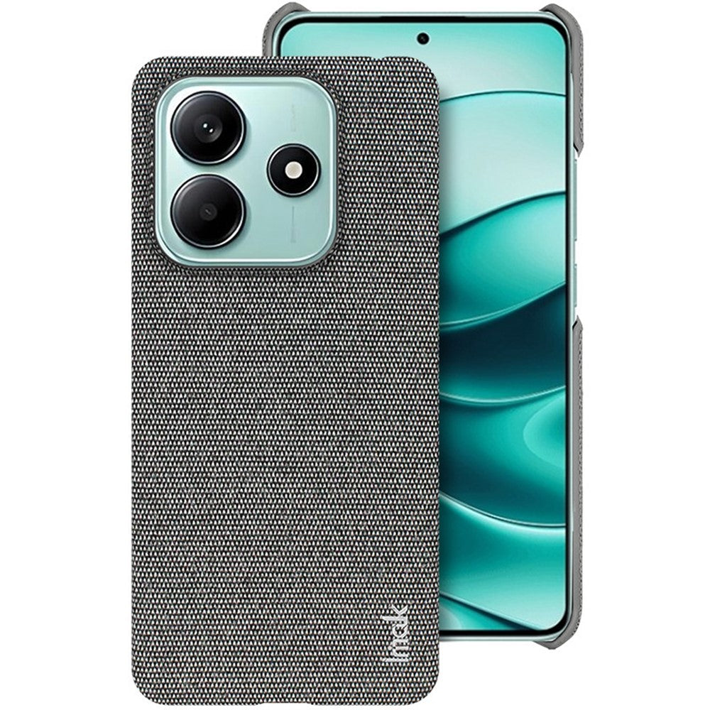 IMAK Ruiyi Series for Xiaomi Poco M7 Pro 5G / Redmi Note 14 5G Case Fabric Texture Leather+PC Phone Back Cover