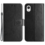 Telefoncover til Samsung Galaxy A23e / A23S, sommerfuglblomsterpræget PU-læder ridsefast telefoncover pung stander med rem