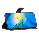 Telefoncover til Samsung Galaxy A23e / A23S, sommerfuglblomsterpræget PU-læder ridsefast telefoncover pung stander med rem