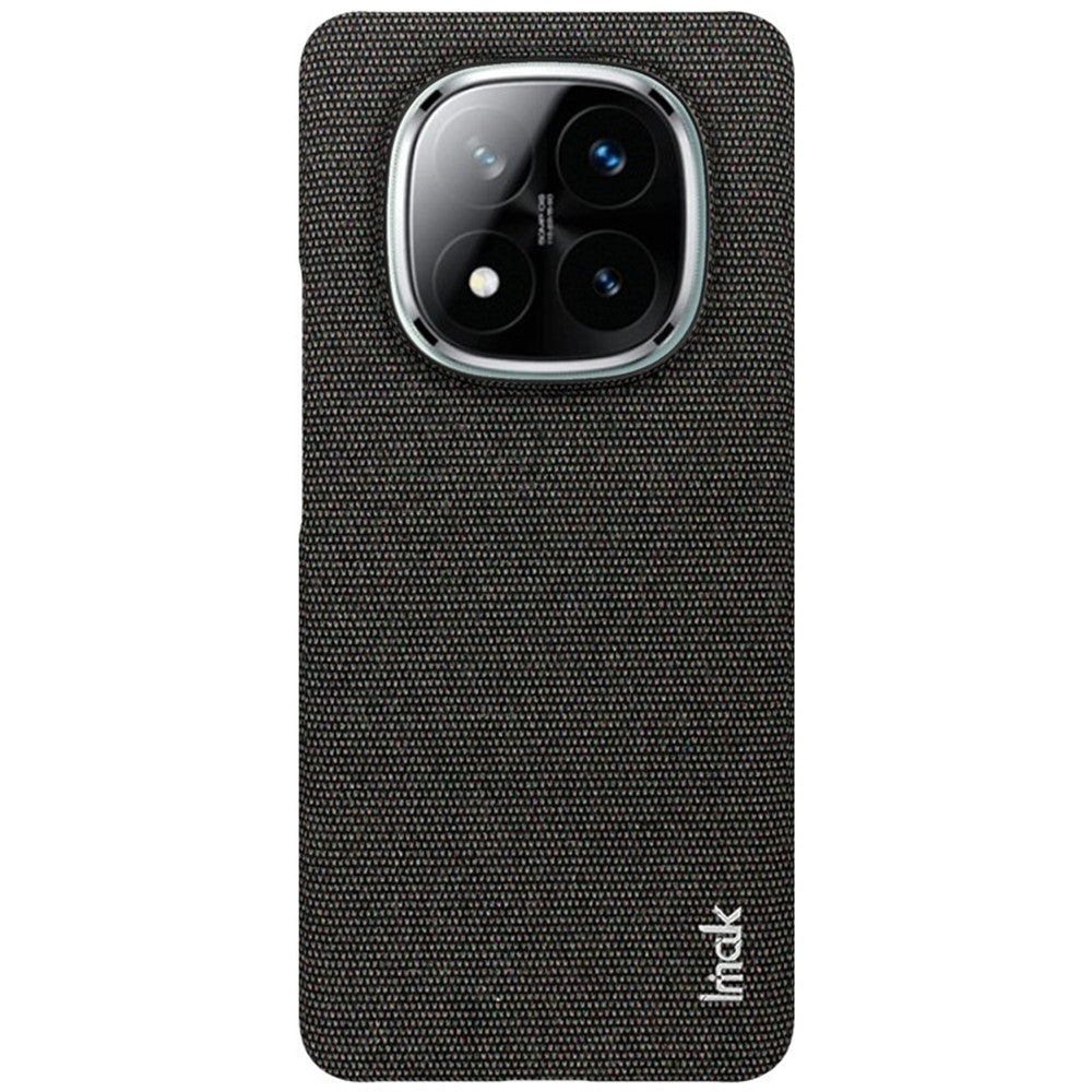 IMAK Ruiyi Series for Xiaomi Redmi Note 14 Pro+ 5G Case Fabric Texture Leather+PC Phone Back Cover