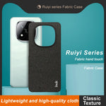 IMAK Ruiyi Series for Xiaomi Redmi Note 14 Pro+ 5G Case Fabric Texture Leather+PC Phone Back Cover