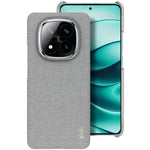 IMAK Ruiyi Series for Xiaomi Redmi Note 14 Pro+ 5G Case Fabric Texture Leather+PC Phone Back Cover