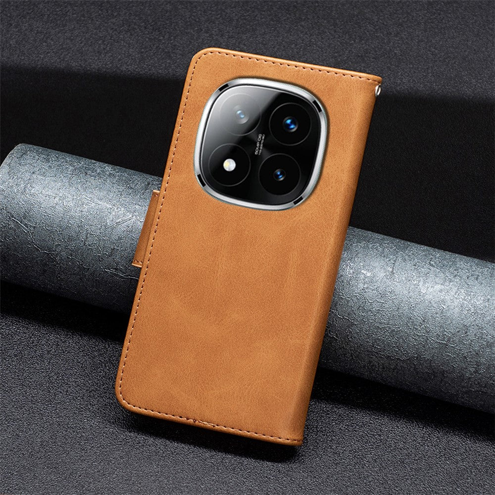 For Xiaomi Redmi Note 14 Pro 4G Case Shockproof PU Leather Cover with Wallet Card Slots