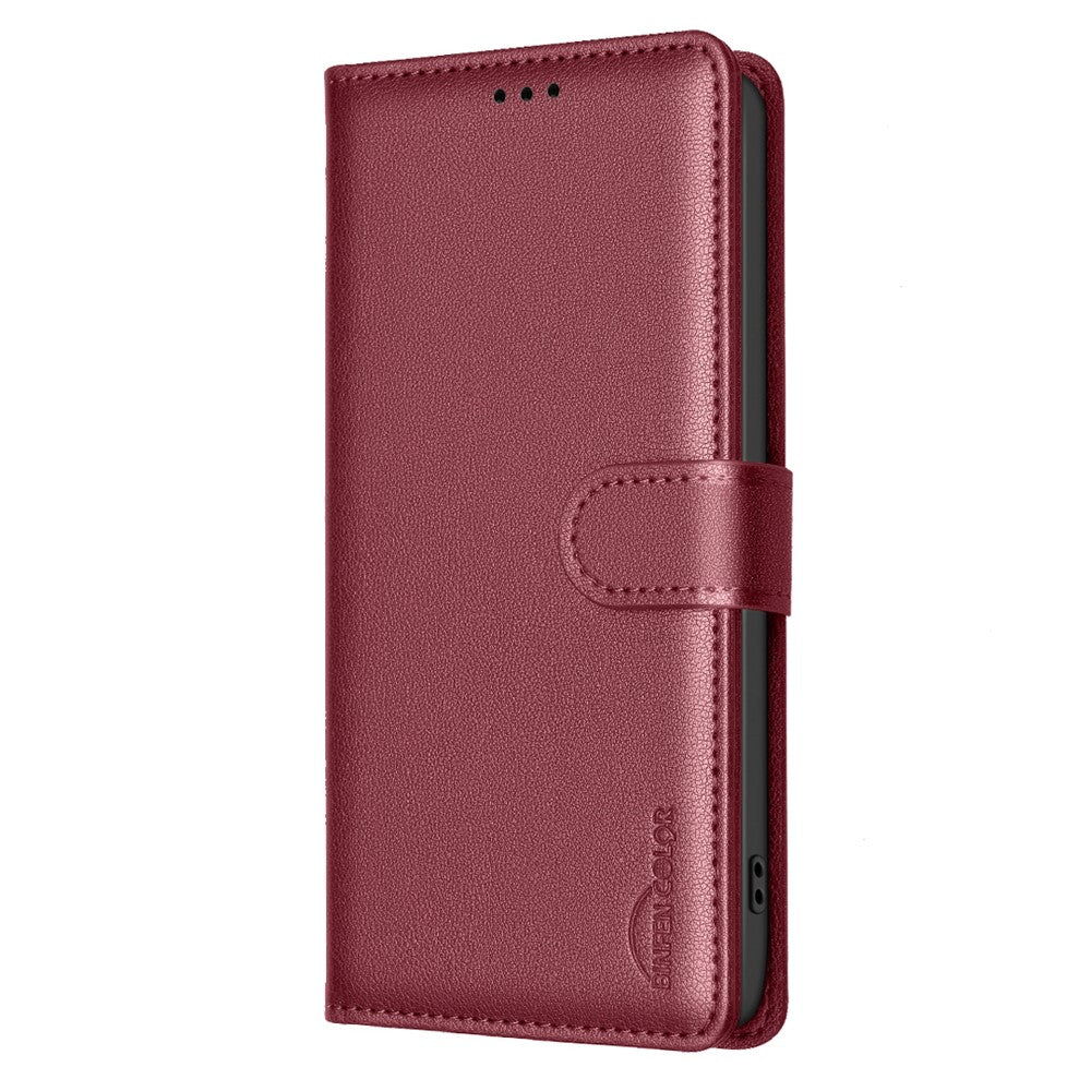 BINFEN COLOR BF32 For Xiaomi Redmi Note 14 Pro 4G Leather Case Wallet RFID Blocking Phone Cover