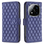 BINFEN COLOR BF Style-14 For Xiaomi Redmi Note 14 Pro 4G Case Rhombus Phone Leather Cover Stand