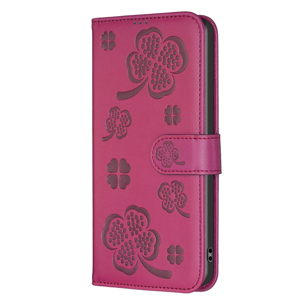 For Xiaomi Redmi Note 14 Pro 4G Case Clover Pattern Wallet Stand View Leather Phone Cover