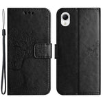 For Samsung Galaxy A23e / A23s PU Leather Phone Case Imprinted Owl Tree Pattern Wallet Stand Magnetic Clasp Cover