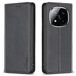 BINFEN COLOR BF18 Läderfodral för Xiaomi Redmi Note 14 Pro 4G, korthållare, mobilskydd