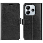 For Xiaomi Redmi Note 14 4G (163.25mm) Wallet Case Crazy Horse Texture Stand Leather Phone Cover