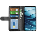 For Xiaomi Redmi Note 14 4G (163.25mm) Wallet Case Crazy Horse Texture Stand Leather Phone Cover