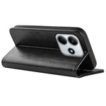 For Xiaomi Redmi Note 14 4G (163.25mm) Wallet Case Crazy Horse Texture Stand Leather Phone Cover