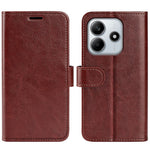 For Xiaomi Redmi Note 14 4G (163.25mm) Wallet Case Crazy Horse Texture Stand Leather Phone Cover