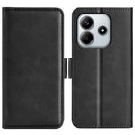 For Xiaomi Redmi Note 14 4G (163.25mm) Stand Case Calf Texture Leather Wallet Phone Cover