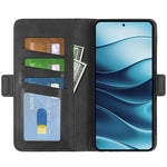 For Xiaomi Redmi Note 14 4G (163.25mm) Stand Case Calf Texture Leather Wallet Phone Cover