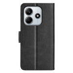 For Xiaomi Redmi Note 14 4G (163.25mm) Stand Case Calf Texture Leather Wallet Phone Cover