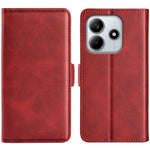 For Xiaomi Redmi Note 14 4G (163.25mm) Stand Case Calf Texture Leather Wallet Phone Cover