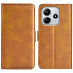 For Xiaomi Redmi Note 14 4G (163.25mm) Stand Case Calf Texture Leather Wallet Phone Cover