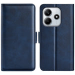 For Xiaomi Redmi Note 14 4G (163.25mm) Stand Case Calf Texture Leather Wallet Phone Cover