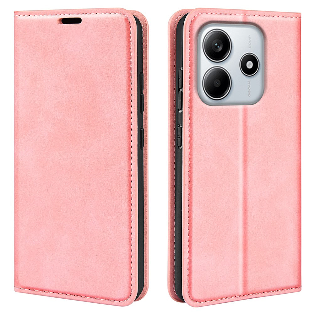 For Xiaomi Redmi Note 14 4G (163.25mm) Case Skin Touch Leather Wallet Phone Cover