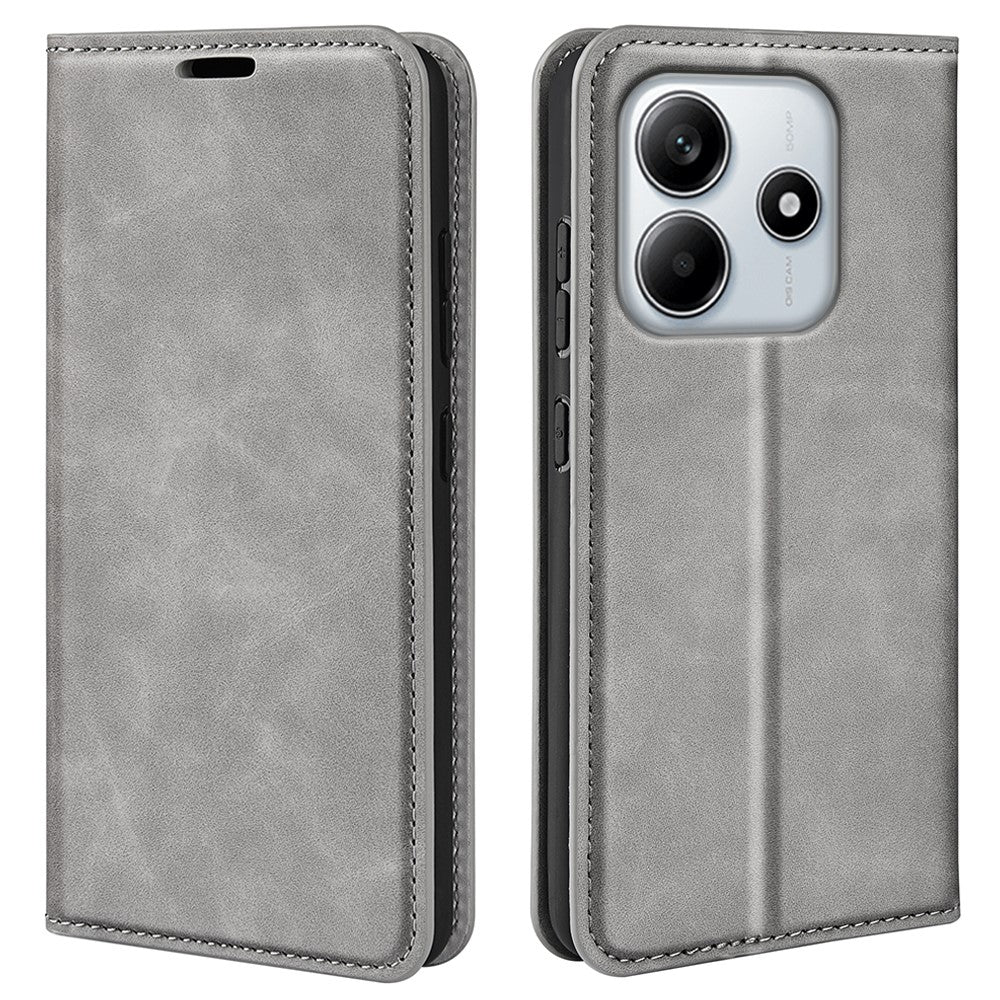 For Xiaomi Redmi Note 14 4G (163.25mm) Case Skin Touch Leather Wallet Phone Cover