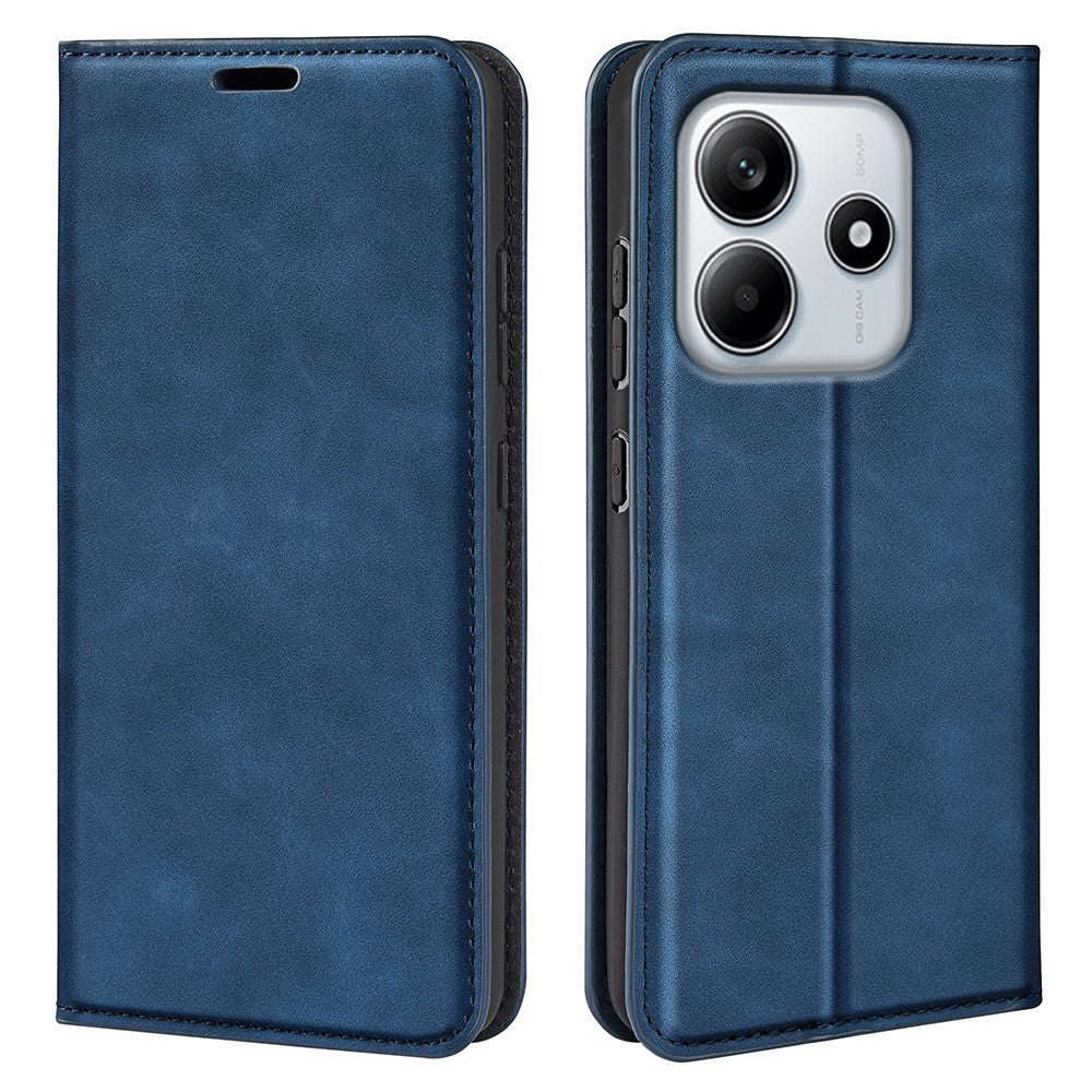 For Xiaomi Redmi Note 14 4G (163.25mm) Case Skin Touch Leather Wallet Phone Cover