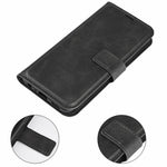 For Xiaomi Redmi Note 14 4G (163.25mm) Stand Case Anti-Scratch Calf Texture Leather Phone Cover