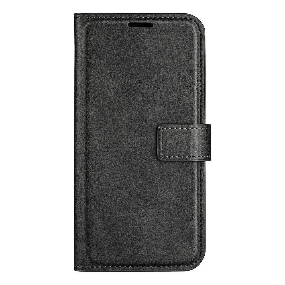 For Xiaomi Redmi Note 14 4G (163.25mm) Stand Case Anti-Scratch Calf Texture Leather Phone Cover