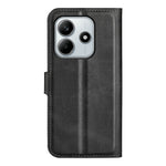 For Xiaomi Redmi Note 14 4G (163.25mm) Stand Case Anti-Scratch Calf Texture Leather Phone Cover