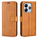 For Xiaomi Redmi Note 14 4G (163.25mm) Stand Case Anti-Scratch Calf Texture Leather Phone Cover