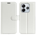 Xiaomi Redmi Note 14 4G (163.25mm) Fodral Litchi Texture Stötsäkert Läder Plånboksfodral
