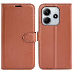 For Xiaomi Redmi Note 14 4G (163.25mm) Case Litchi Texture Shockproof Leather Wallet Phone Cover