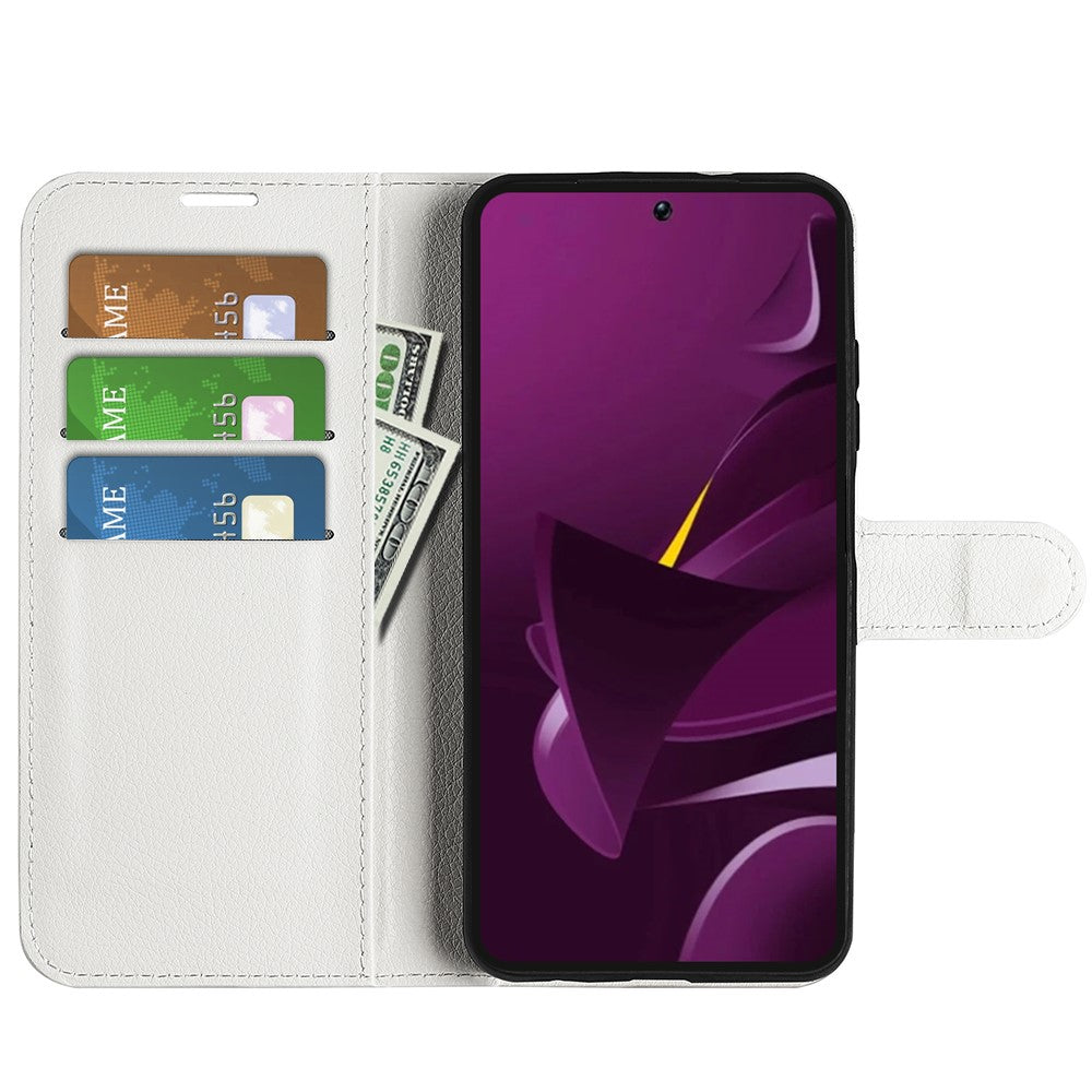 For Xiaomi Poco M7 Pro 5G Case Litchi Texture Shockproof Leather Wallet Phone Cover