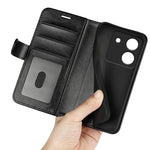 For Xiaomi Poco M7 Pro 5G Wallet Case Crazy Horse Texture Stand Leather Phone Cover