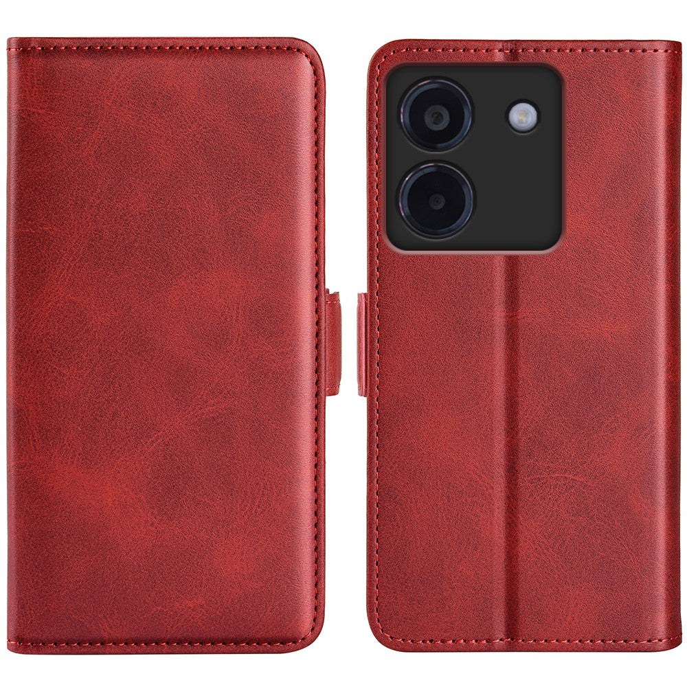 For Xiaomi Poco M7 Pro 5G Stand Case Calf Texture Leather Wallet Phone Cover