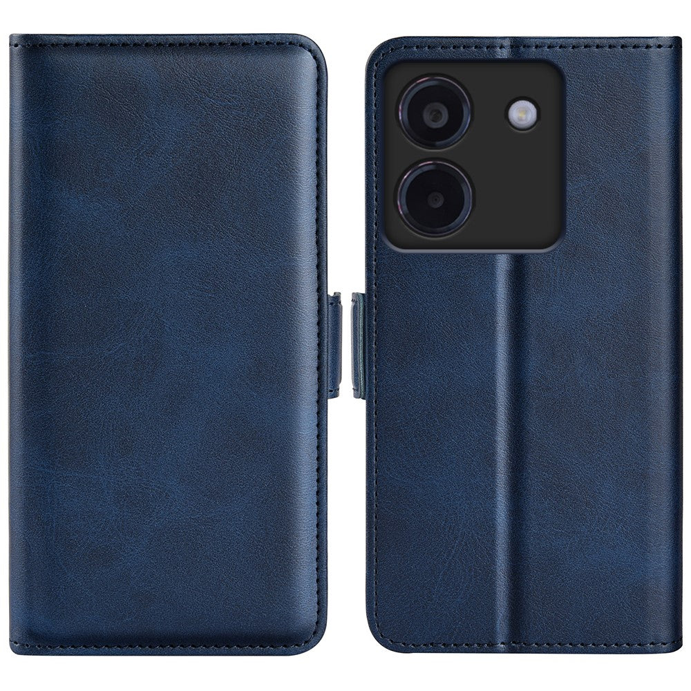 For Xiaomi Poco M7 Pro 5G Stand Case Calf Texture Leather Wallet Phone Cover