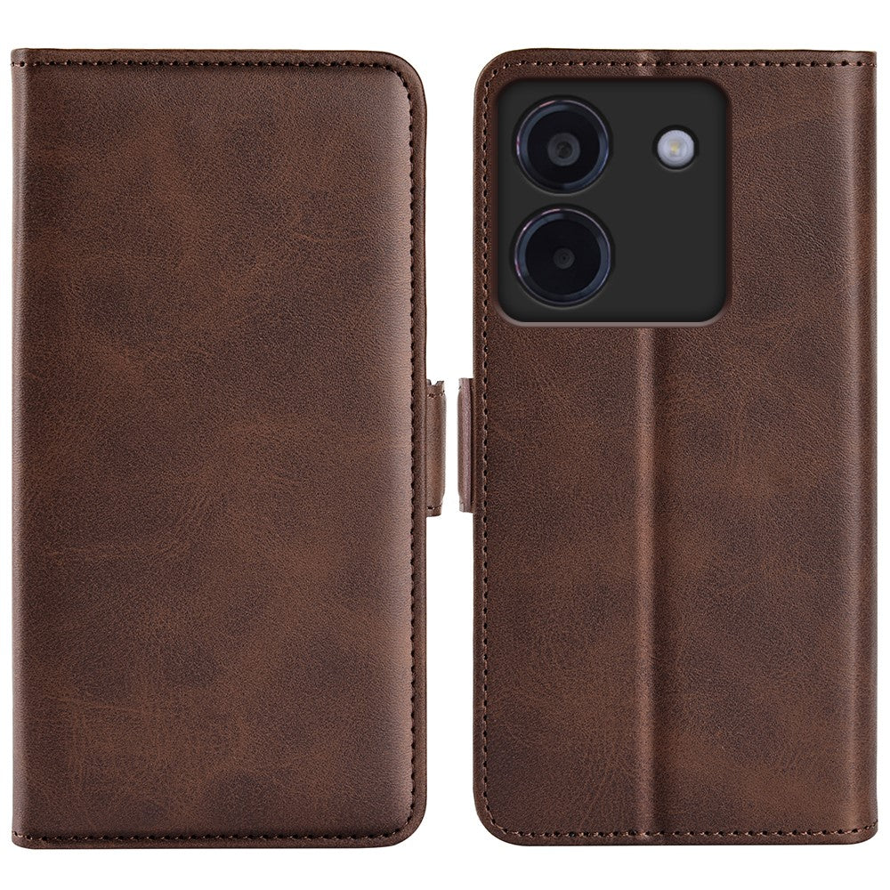 For Xiaomi Poco M7 Pro 5G Stand Case Calf Texture Leather Wallet Phone Cover