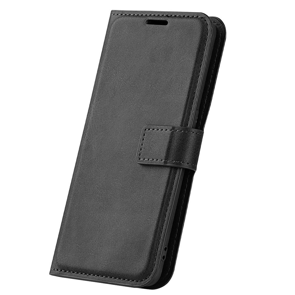 For Xiaomi Poco M7 Pro 5G Stand Case Anti-Scratch Calf Texture Leather Phone Cover