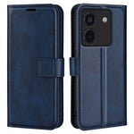 For Xiaomi Poco M7 Pro 5G Stand Case Anti-Scratch Calf Texture Leather Phone Cover