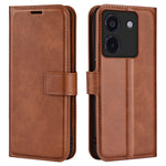 For Xiaomi Poco M7 Pro 5G Stand Case Anti-Scratch Calf Texture Leather Phone Cover
