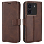 For Xiaomi Poco M7 Pro 5G Stand Case Anti-Scratch Calf Texture Leather Phone Cover