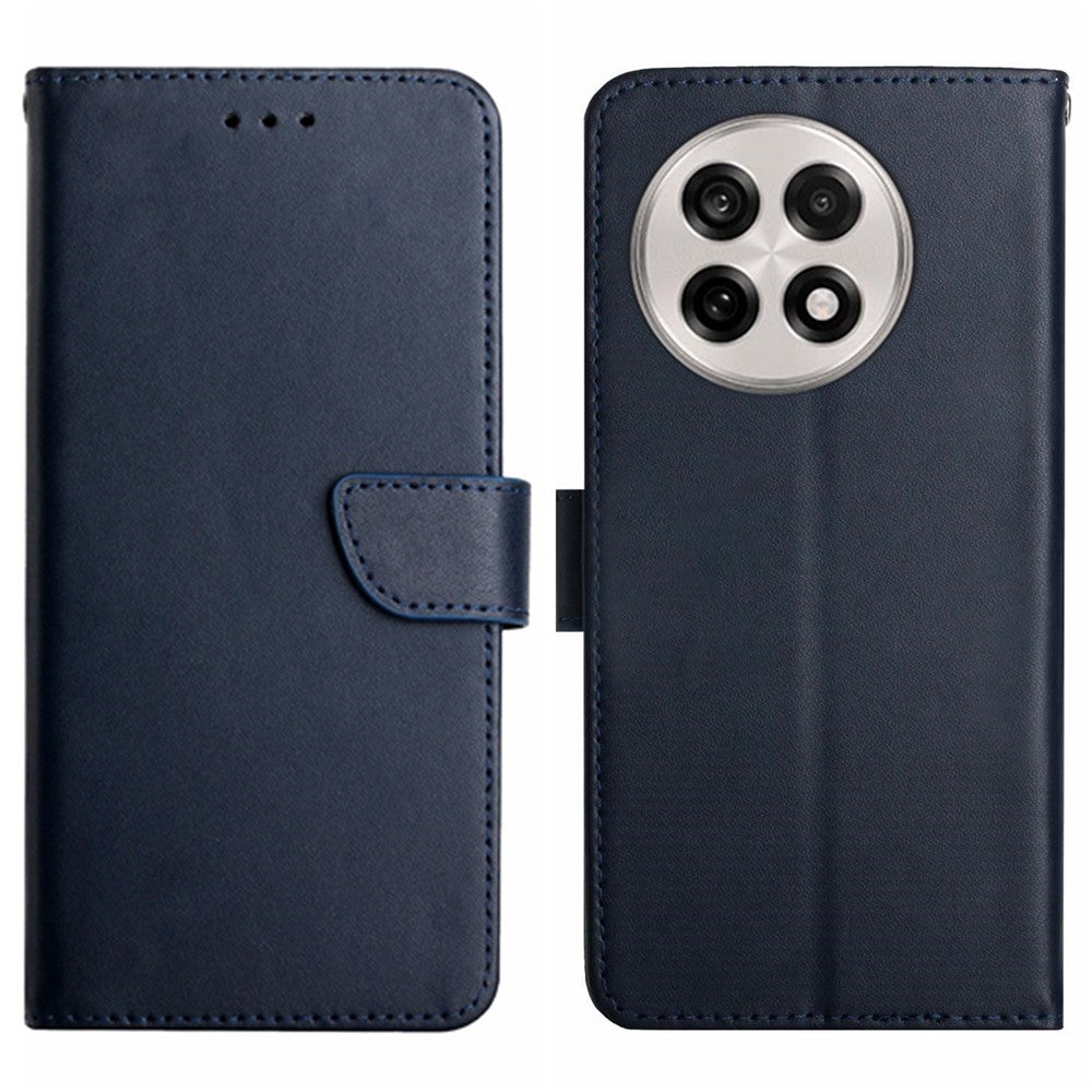 For OnePlus 13R 5G Case Genuine Cow Leather Phone Cover Nappa Texture