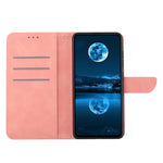 For Xiaomi Redmi Note 14 Pro 4G Case Skin Touch Lines Imprinted PU Leather Flip Phone Cover