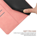 For Xiaomi Redmi Note 14 Pro 4G Case Skin Touch Lines Imprinted PU Leather Flip Phone Cover