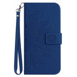 For Xiaomi Redmi Note 14 Pro 4G Case Sunflower Imprint Leather Wallet Phone Cover with Wrist Strap