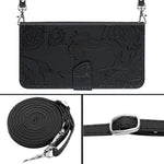 For Xiaomi Redmi Note 14 Pro 4G Case Butterfly Flower Imprint Leather Phone Cover with Shoulder Strap