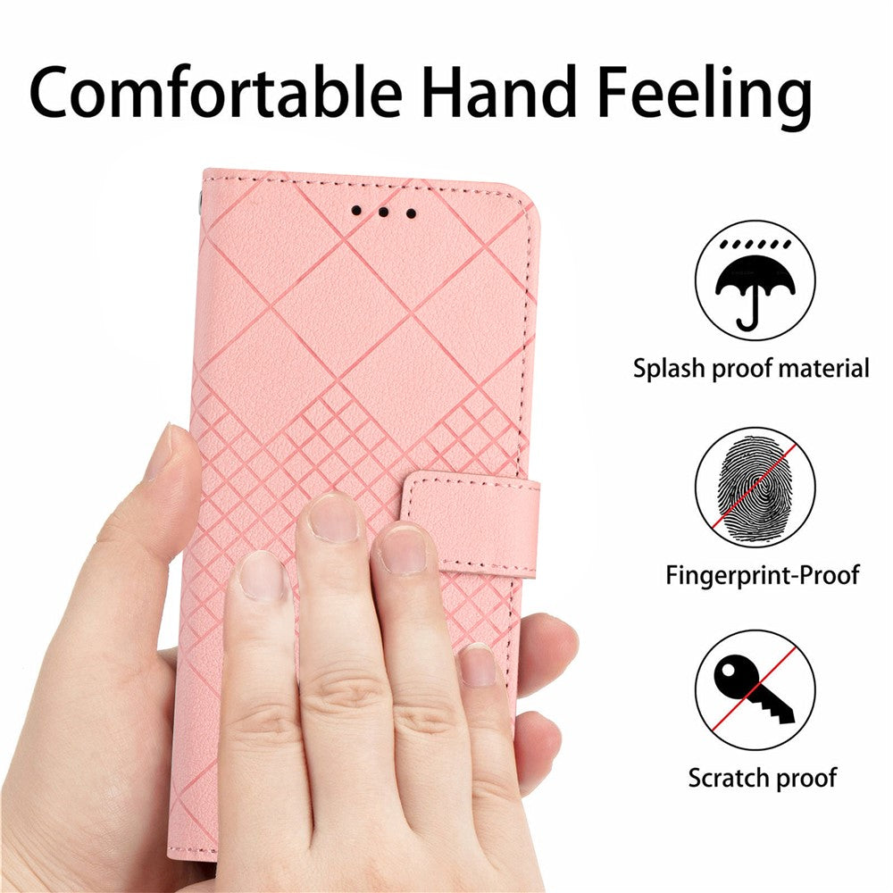For Xiaomi Redmi Note 14 Pro 4G Wallet Phone Case Imprint PU Leather Flip Folio Cover