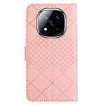 For Xiaomi Redmi Note 14 Pro 4G Wallet Phone Case Imprint PU Leather Flip Folio Cover