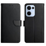 For Oppo Reno13 5G (Global) Case Genuine Cow Leather Phone Cover Nappa Texture