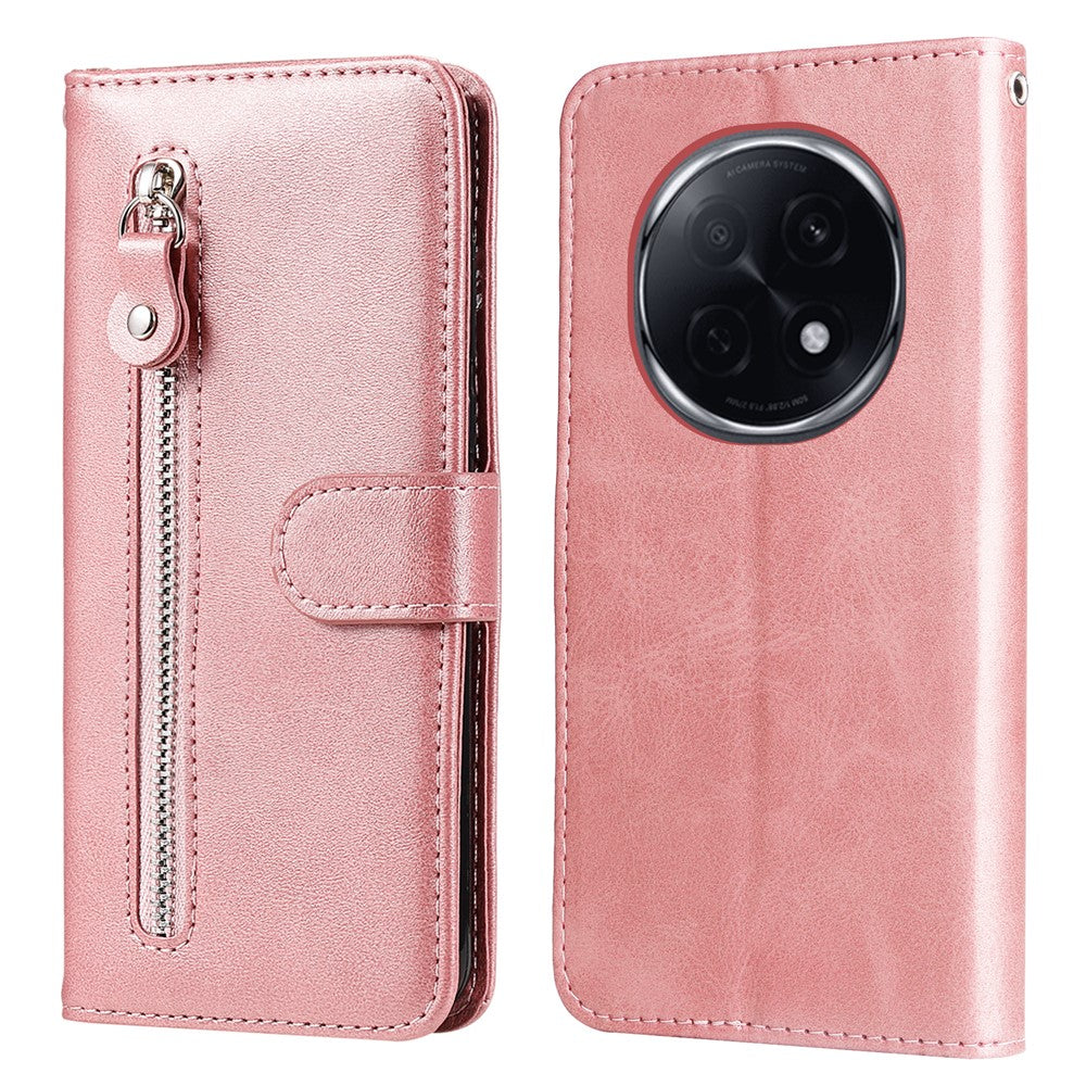 For Oppo F29 Pro 5G (Global) / A5 Pro 5G (China) Case Zipper Wallet Calf Texture PU Leather Phone Cover